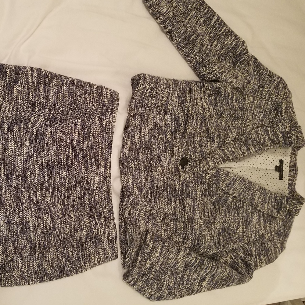 Ann Taylor Tweed set, jacket and skirt.